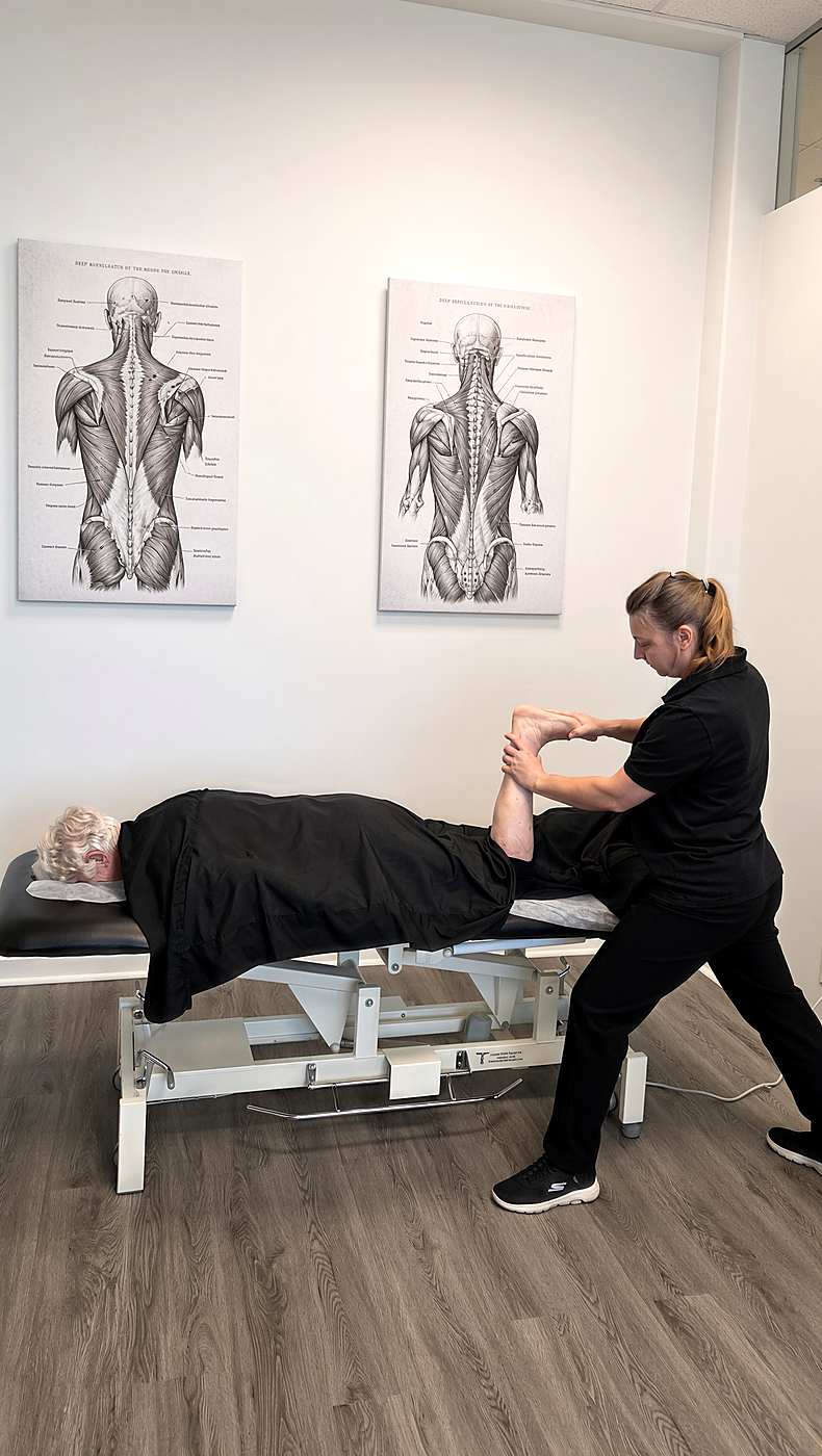 Go2physio clinic rmt session on Harbourside Drive, North Vancouver